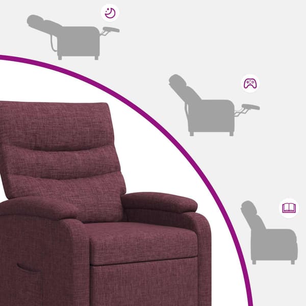 Recliner Lila Tyg
