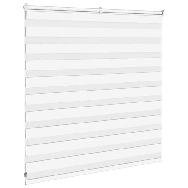 Rullgardin zebra vit 150x100 cm tyg bredd 145,9 cm polyester