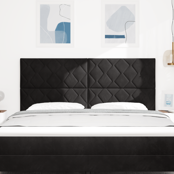 LED huvuddyna Svart 180 cm Sammet