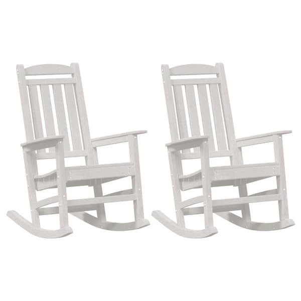 Gungstol 2 pcs Vit 92 x 70 x 108 cm polyeten