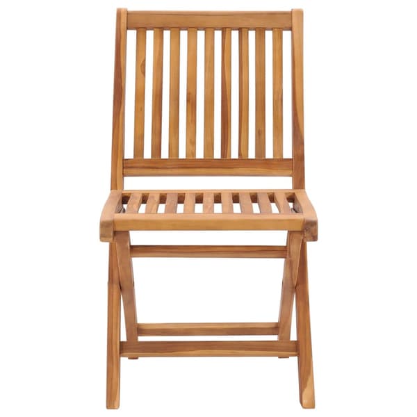 Hopfällbara trädgårdsstolar 8 st massiv teak