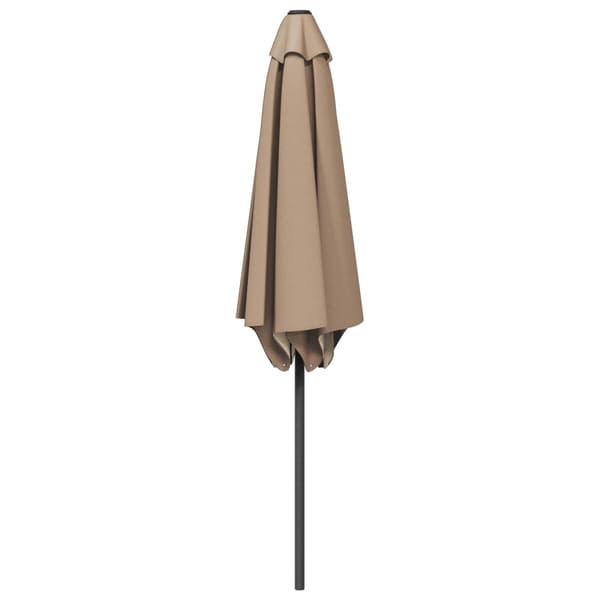 Trädgårdsparasol 300 x 300 cm Polyester Rektangulär Taupe