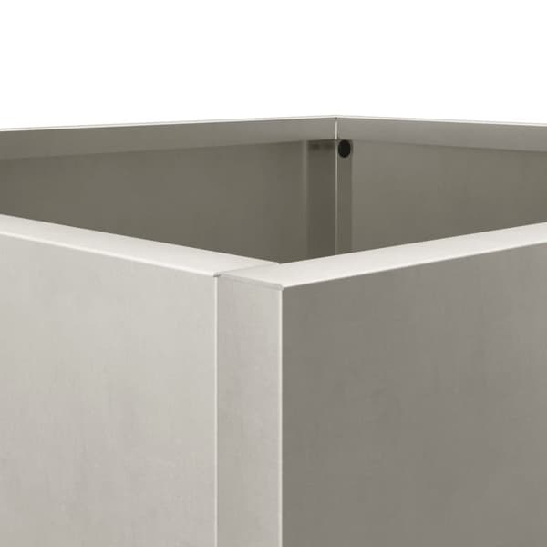 Odlingslåda silver 32x30x29 cm rostfritt stål