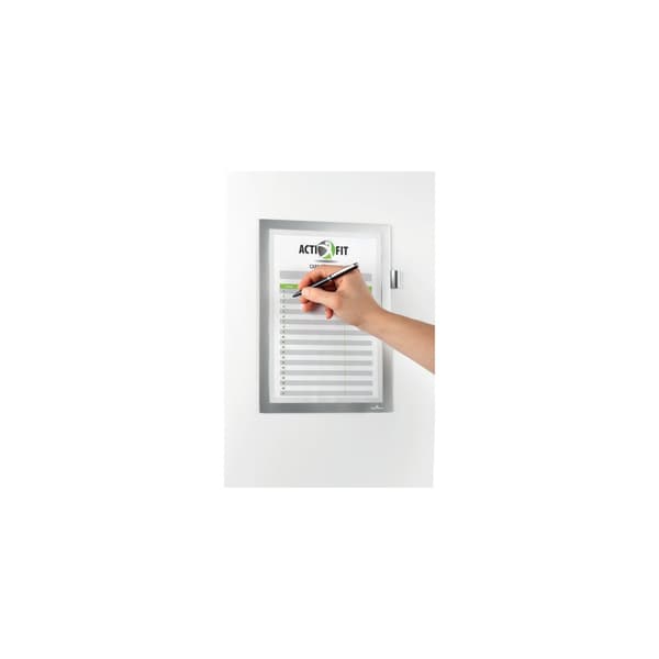 Magnetram självh DURAFRAME note A4 silv