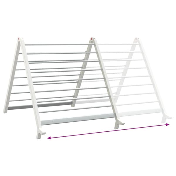 Torkställ för badkar utfällbart 53-90 cm aluminium