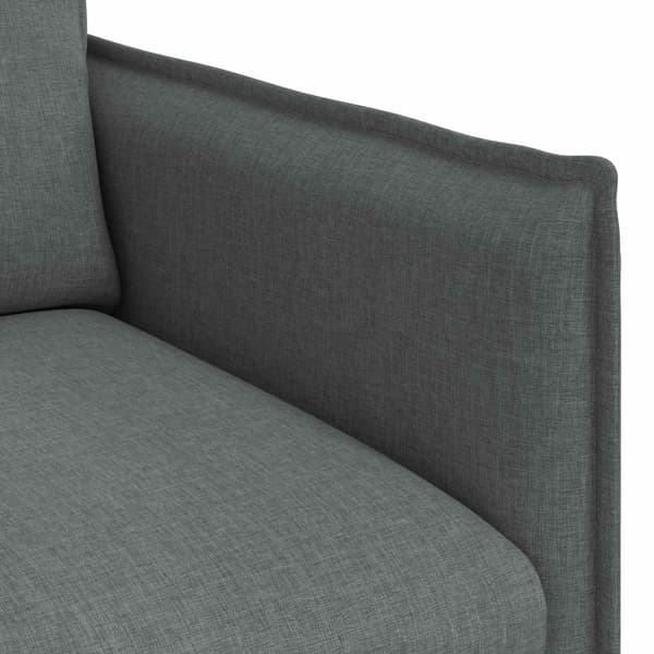 Soffa Mörkgrå 195 x 82 x 85 cm tyg