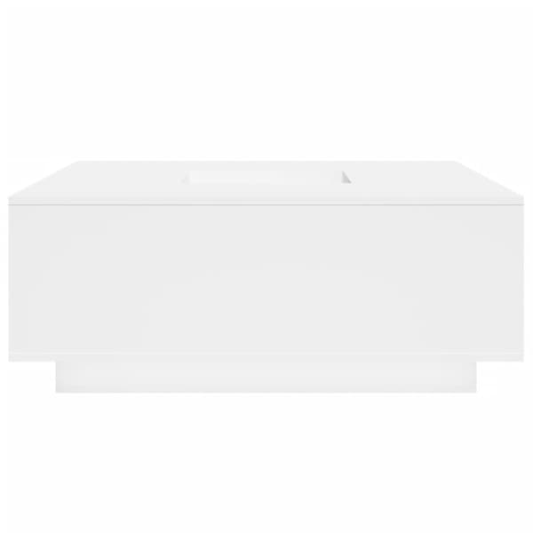 Soffbord vit 100x100x40 cm konstruerat trä