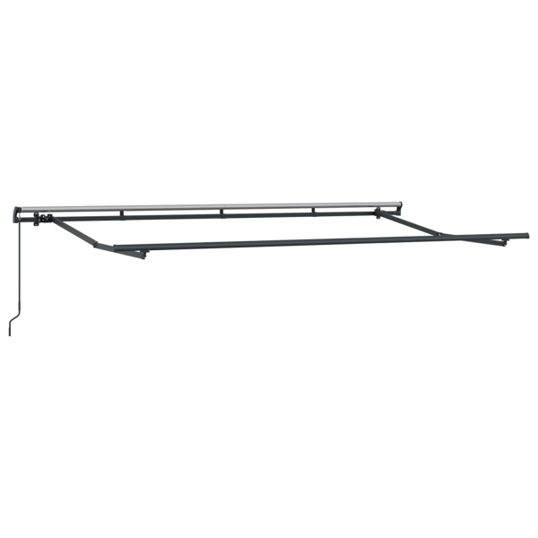 Utfällbar markis Kräm 350 x 200 cm tyg