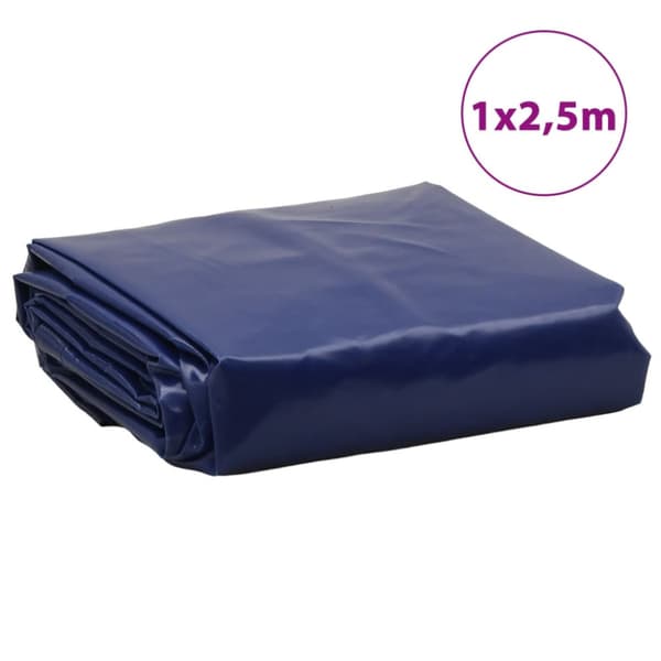 Presenning blå 1x2,5 m 650 g/m²