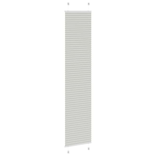 Plisserad persienn ljusgrå 50x200cm tyg bredd 49,4cm polyester