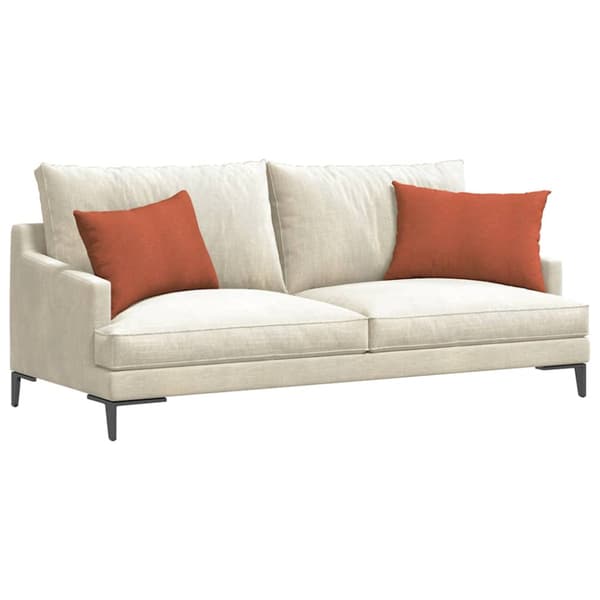 Sofakuddar 2 pcs Röd orange 60 x 40 cm Kordread tyg