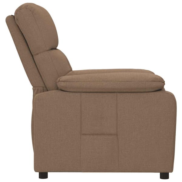 Reclinerfåtölj brun tyg