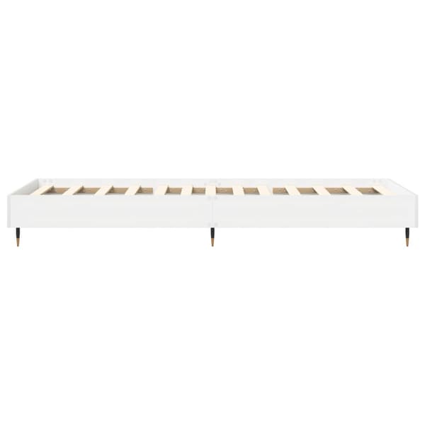 Sängram Vit 80 x 200 cm Konstruerat trä