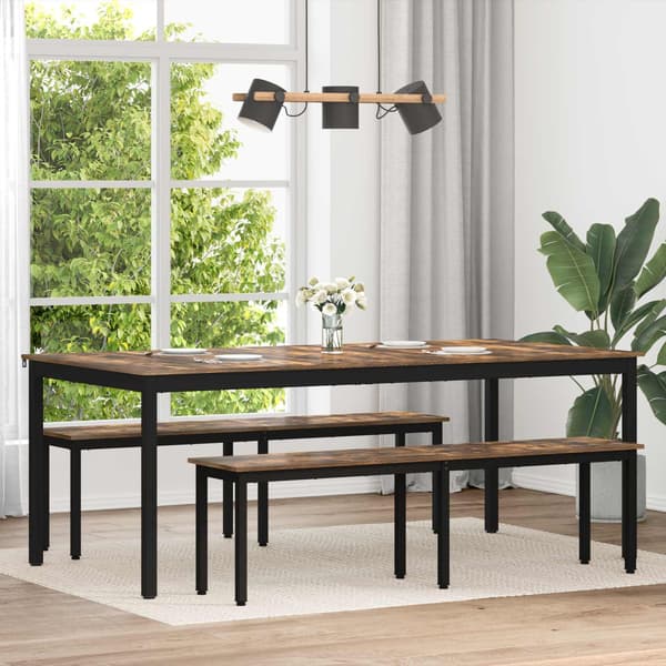 Matbord 2 pcs 200 x 100 x 75 cm Konstruerat trä