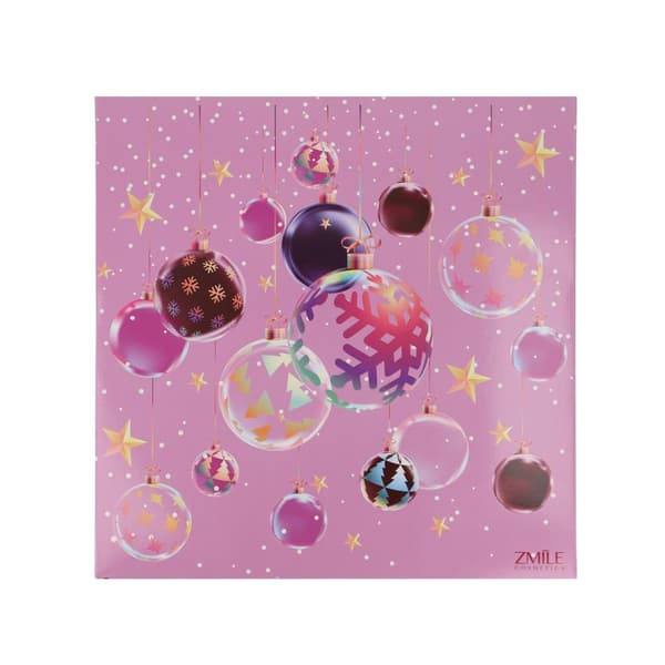 Advent Calendar 24 Windows Square 3D Christmas balls