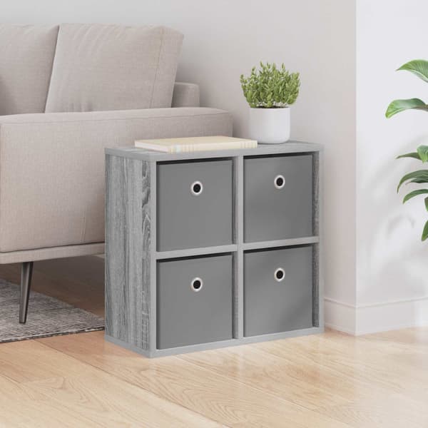 Sideboard med låda Grå Sonoma 49,5 x 22 x 47 cm