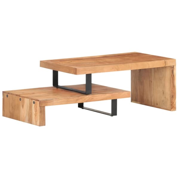 Soffbord massivt akaciaträ 2 st