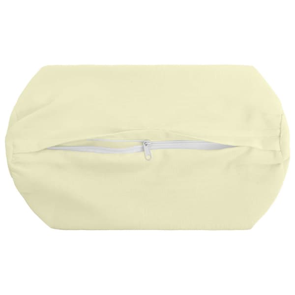 Kuddöverdrag 6 st HEERLEN Gräddvit Ø 15 x 40 cm Polyester