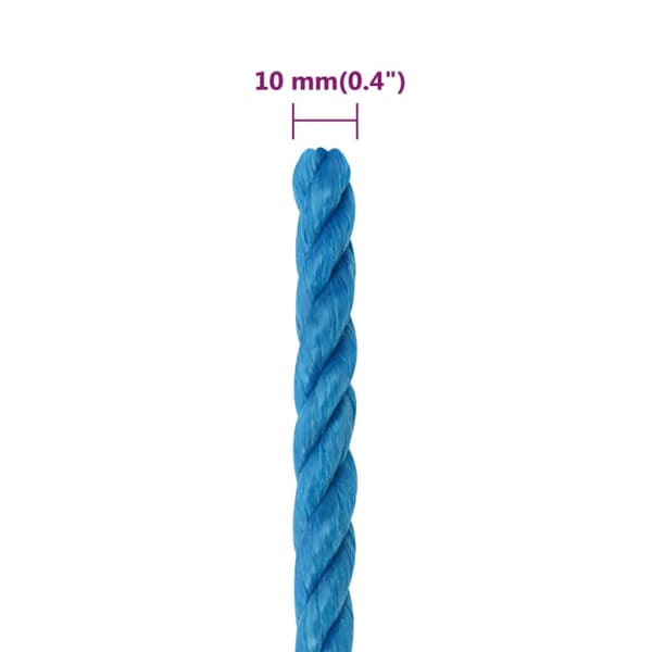 Rep blå 10 mm 25 m polypropylen