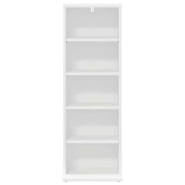 CD Skåp Vit 33 x 23,5 x 97,5 cm Konstruerat trä