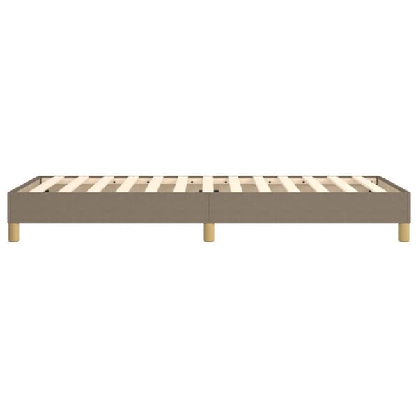 Boxspring-sängram Taupe 90x200 cm tyg