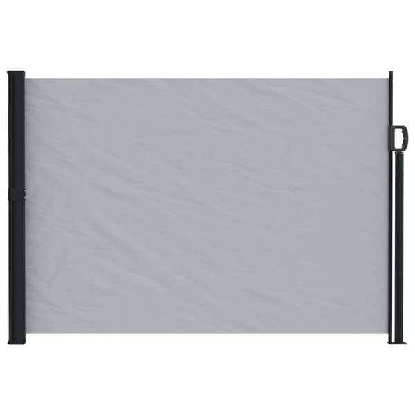 Utfällbar sidomarkis Grå 300 x 170 cm Polyester