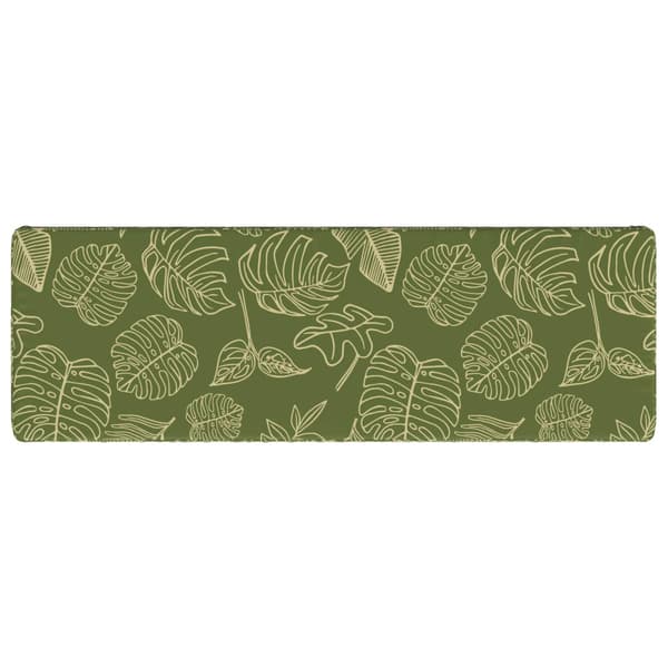 2-delade Bänk Kuddar VUGHT 2 st 100% Polyester Bladdesign