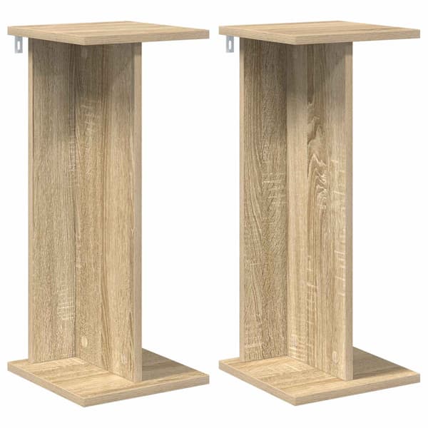 Växtställ 2 pcs Sonoma-ek 25 x 25,5 x 60,5 cm Konstruerat trä