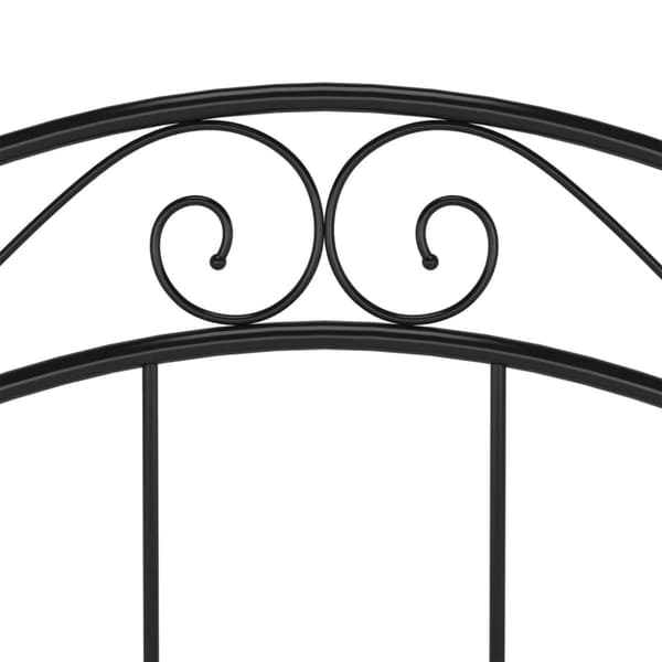 Sängram svart metall 100x200 cm