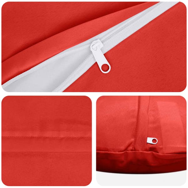 Kuddöverdrag 2 st HEERLEN Röd Ø 30 cm Polyester