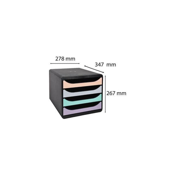 Blankettbox EXACOMPTA BIGBOX 4 låd paste