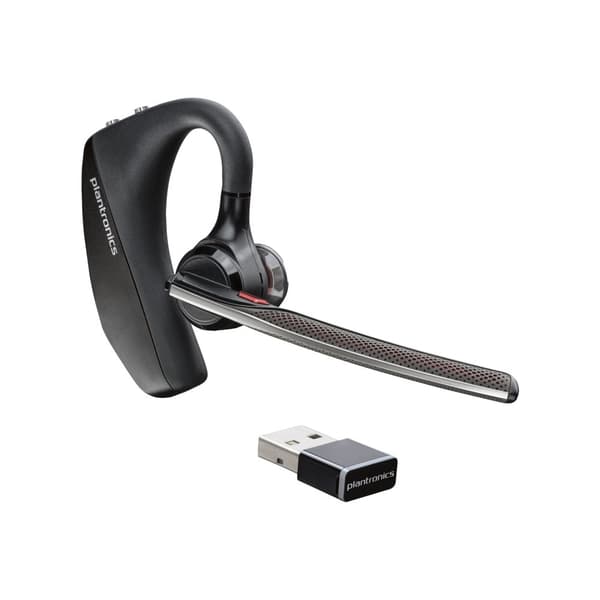 HP Poly Voyager 5200 UC - headset - USB-A via Bluetooth-adapter