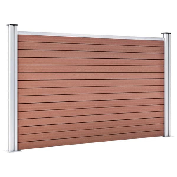 Staketpanel WPC 526x106 cm brun