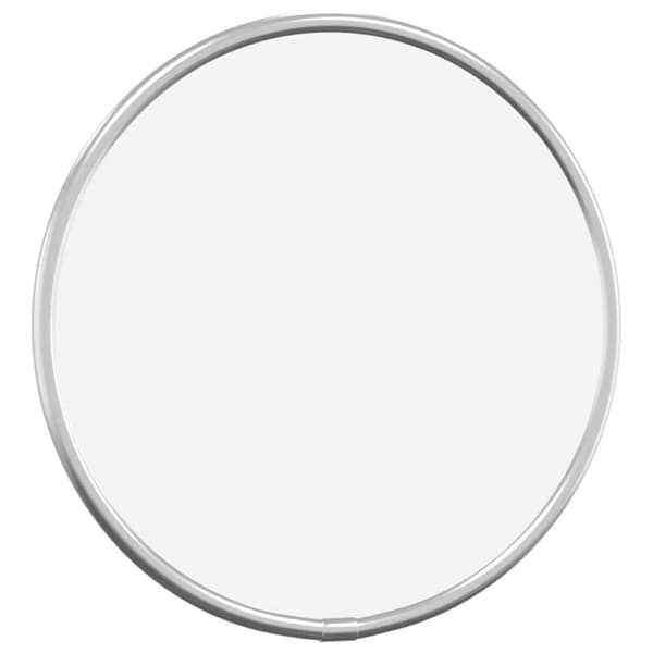 Väggspegel silver Ø 20 cm rund