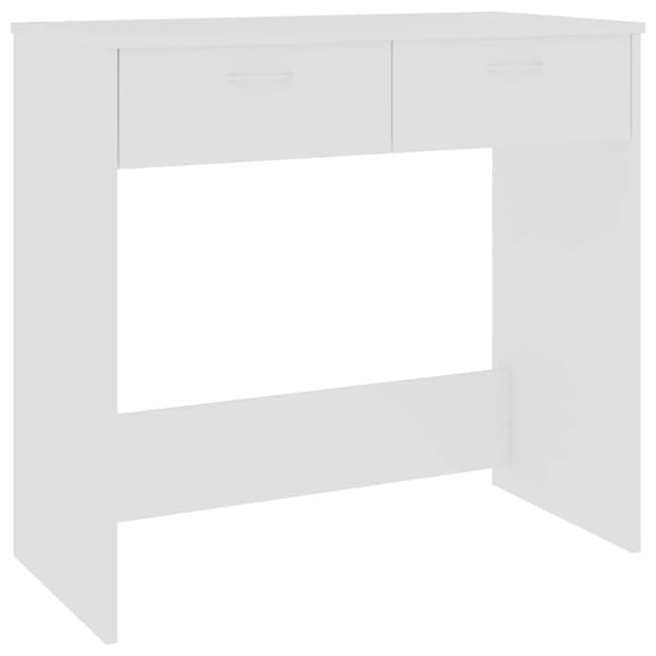 Skrivbord vit 80x40x75 cm konstruerat trä
