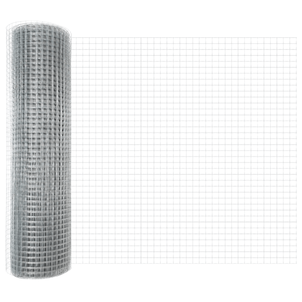 Svetsat trådstängsel Silver 0.4 x 10 m