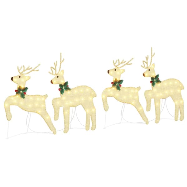 LED Renar 4 pcs Guld tyg