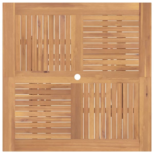 Trädgårds Bistro Set 3 pcs Brun Massivt teakträ
