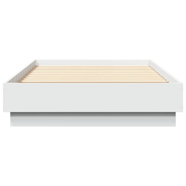 Sängram vit 90x190 cm konstruerat trä