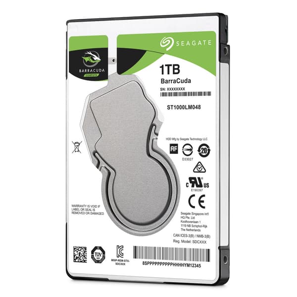 Seagate Guardian BarraCuda ST1000LM048 - hårddisk - 1 TB - SATA 6Gb/s