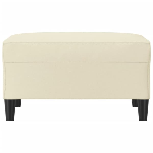 Fotpall gräddvit 70x55x41 cm konstläder