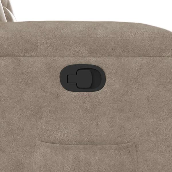 Reclinerfåtölj taupe mikrofibertyg