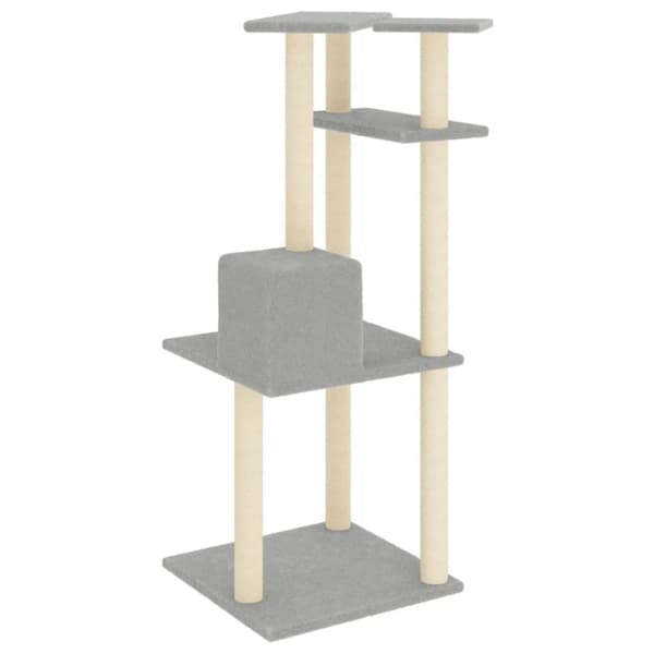 Klösträd med sisalpelare ljusgrå 123 cm