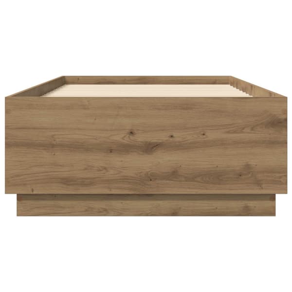 Sängram Artisan-ek 80 x 200 cm Konstruerat trä