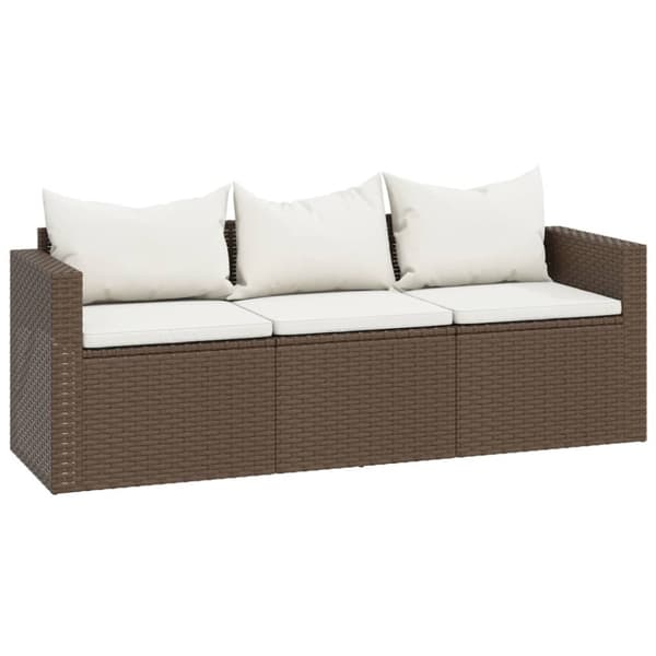 Loungegrupp brun konstrotting