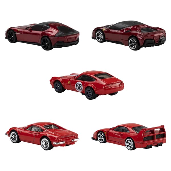 Hot Wheels Basics Ferrari 1:64 5-pack