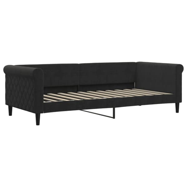 Dagbädd svart 90x200 cm sammet