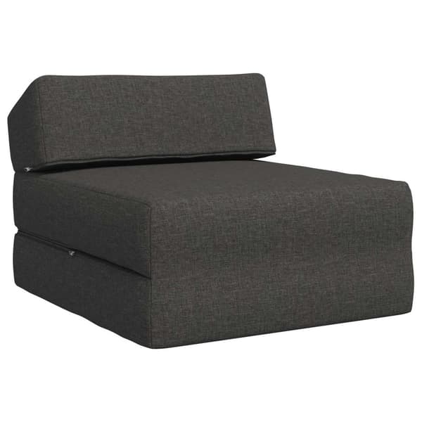 Fällbar Soffbed Mörkgrå 60 x 70 x 41 cm Tyg