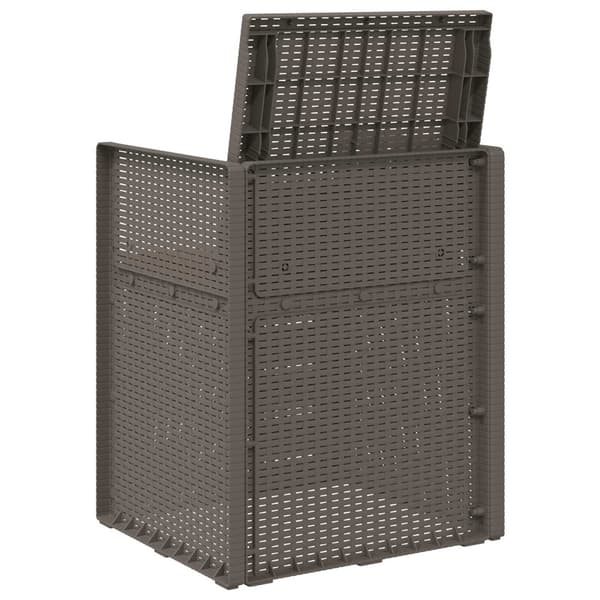 Trädgårdsmatstolar 2 pcs Ljusgrå och Taupe PP