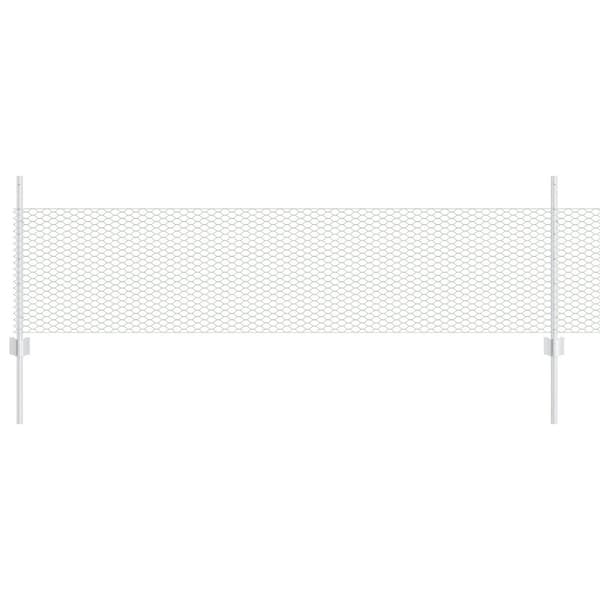 Stängsel med stolpe Silver 0,5 x 25 m Stål